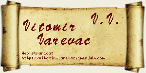 Vitomir Varevac vizit kartica